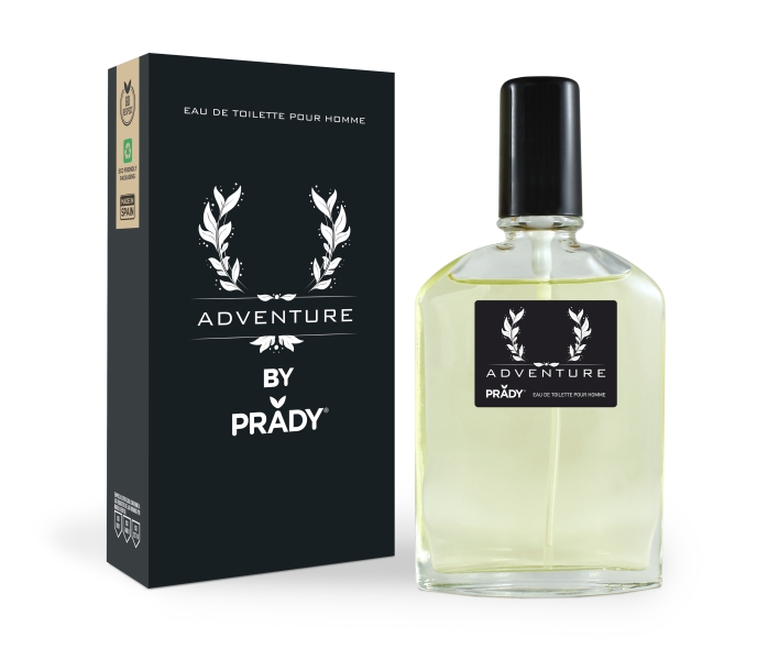 Prady Colonia de Hombre Adventure - Frasco de 90 ml - Spray Pulverizador