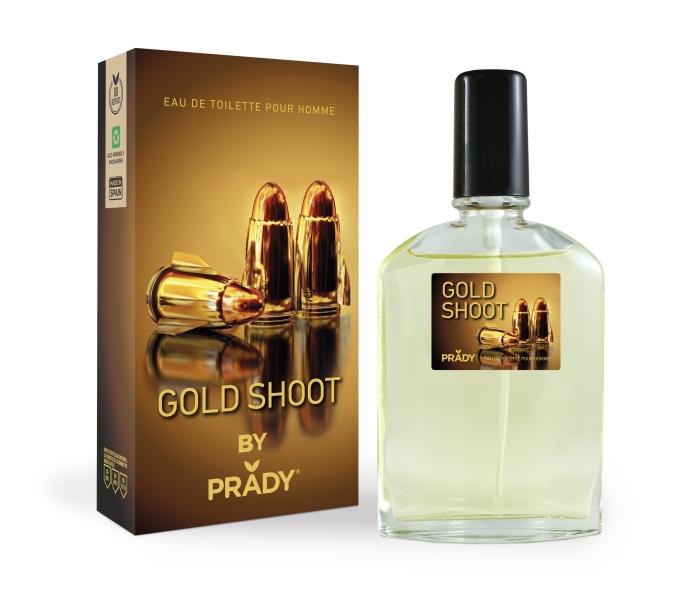 Prady Colonia de Hombre Gold Shoot - Frasco de 90 ml - Spray Pulverizador