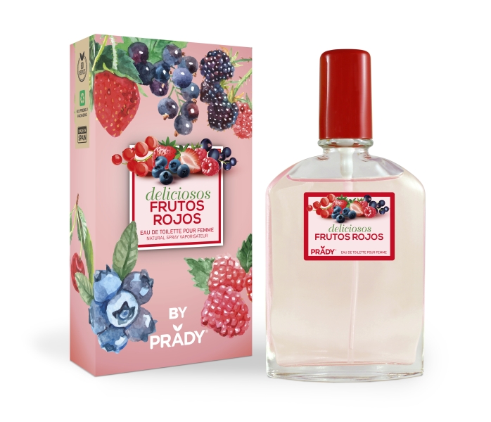 Prady Colonia Coleccion Frutales Deliciosos Frutos Rojos - Frasco de 90 ml - Spray Pulverizador