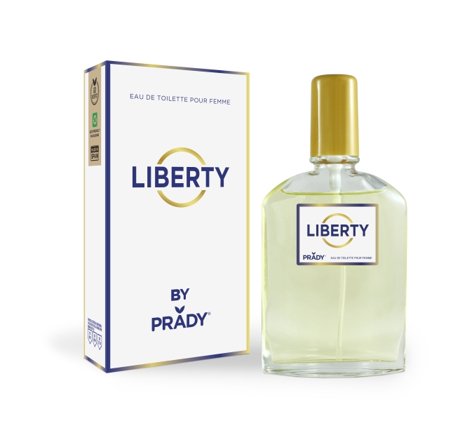 Prady Colonia de Mujer Liberty - Frasco de 90 ml - Spray Pulverizador