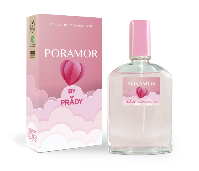Prady Colonia de Mujer Poramor - Frasco de 90 ml - Spray Pulverizador