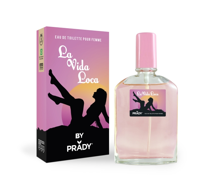 Prady Colonia de Mujer La Vida Loca - Frasco de 90 ml - Spray Pulverizador