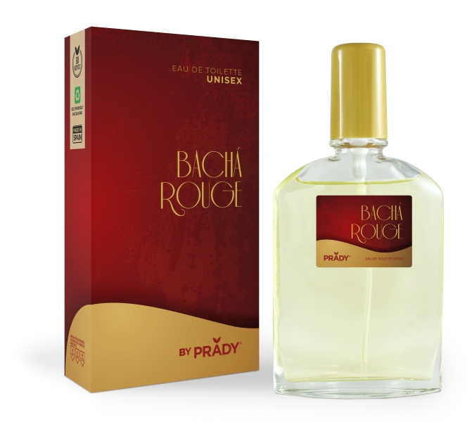 Prady Colonia Unisex Bacha Rouge - Frasco de 90 ml - Spray Pulverizador