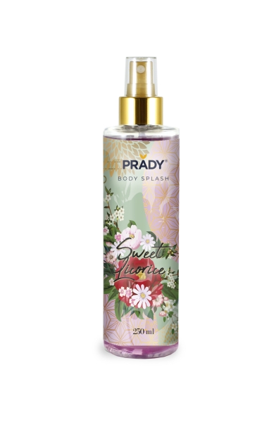 Prady Body Splash Sweet Licorice - Frasco de 250 ml - Spray Pulverizador Prady Body Splash Sweet Licorice - Frasco de 250 ml - Spray Pulverizador
