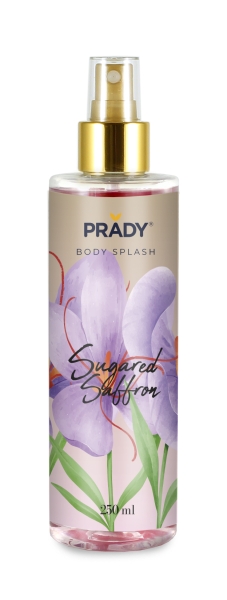 Prady Body Splash Sugared Saffron - Frasco de 250 ml - Spray Pulverizador Prady Body Splash Sugared Saffron - Frasco de 250 ml - Spray Pulverizador