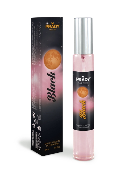 Prady Colonia de Mujer Black - Frasco de 33 ml - Spray Pulverizador
