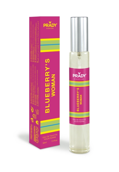 Prady Colonia de Mujer Blueberry´s Woman - Frasco de 33 ml - Spray Pulverizador