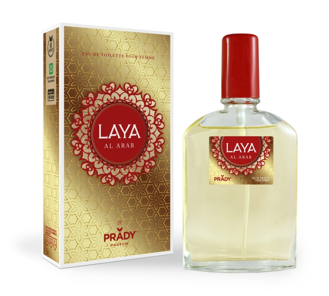Prady Colonia de Mujer Laya Al Arab - Frasco de 90 ml - Spray Pulverizador Prady Colonia de Mujer Laya Al Arab - Frasco de 90 ml - Spray Pulverizador