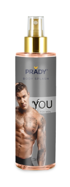 Prady Body Splash You - Frasco de 250 ml - Spray Pulverizador