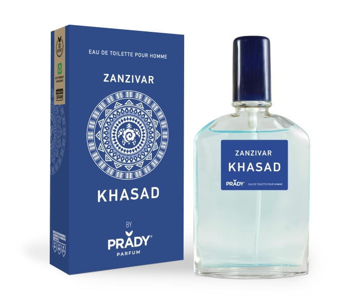 Prady Colonia de Hombre Khasad Zanzibar - Frasco de 90 ml - Spray Pulverizador