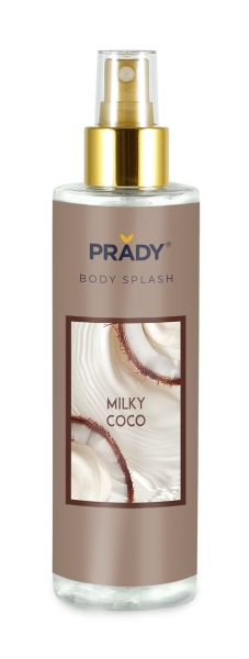 Prady Body Splash Milky Coco - Frasco de 250 ml - Spray Pulverizador Prady Body Splash Milky Coco - Frasco de 250 ml - Spray Pulverizador