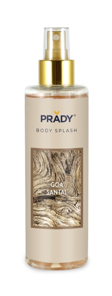 Prady Body Splash Goa Santal - Frasco de 250 ml - Spray Pulverizador