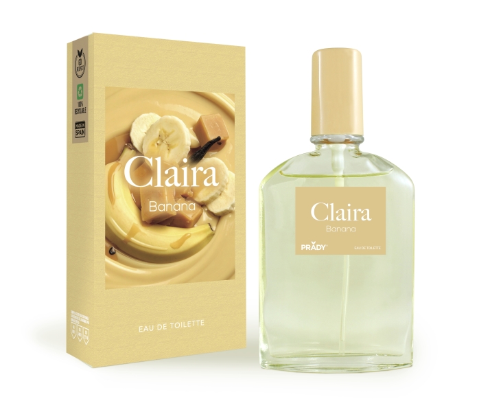 Prady Colonia Unisex Claira Banana - Frasco de 90 ml - Spray Pulverizador