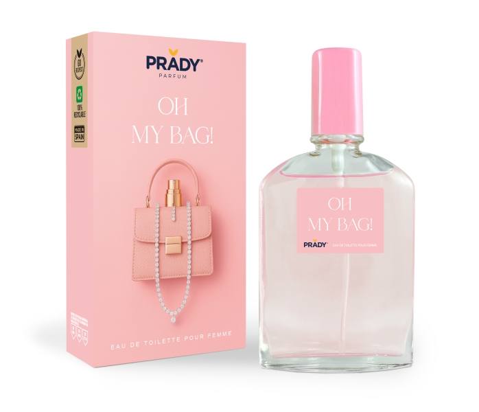 Prady Colonia de Mujer Oh My Bag - Frasco de 90 ml - Spray Pulverizador