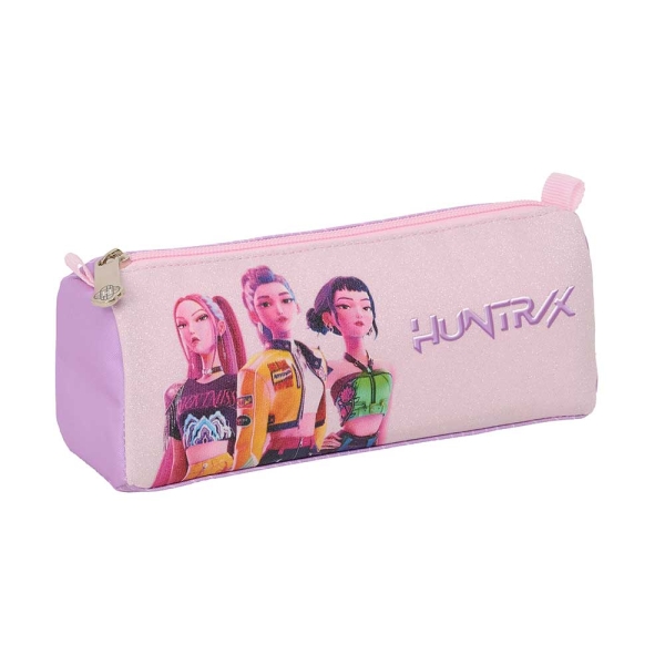 Safta K-Pop Demon Hunters Iconic Portatodo - 1 Compartimento con Cremallera - 21x8x7cm - Color Lavanda