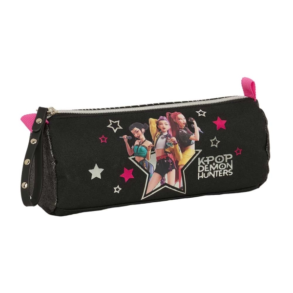 Safta K-Pop Demon Hunters Energy Portatodo - 1 Compartimento con Cremallera - 21x8x7cm - Color Negro Safta K-Pop Demon Hunters Energy Portatodo - 1 Compartimento con Cremallera - 21x8x7cm - Color Negro