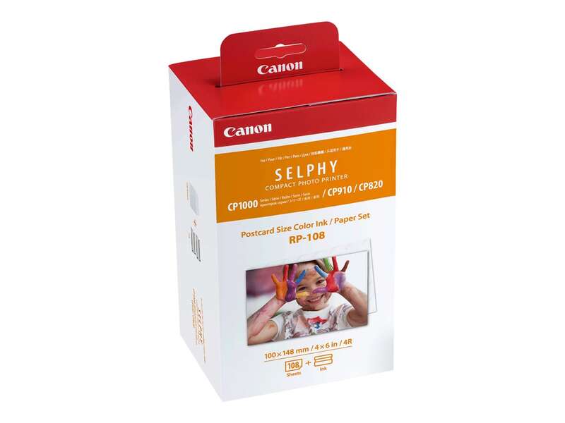 Canon RP-108 Value Pack Original - 2x Kits de Tinta de 54 Impresiones - 108 Hojas de Papel Foto 100x148 mm (4x6\") - 8568B001