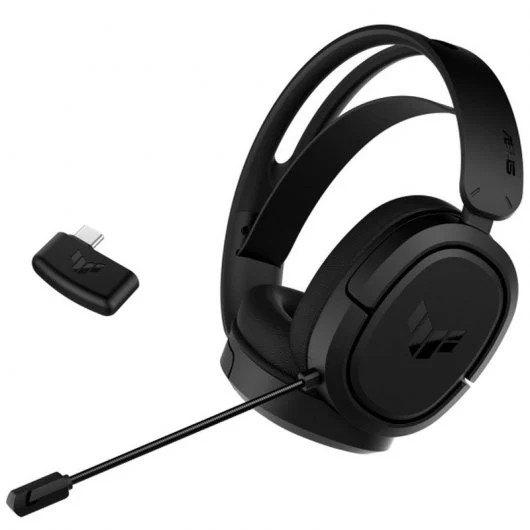 Asus TUF Gaming H1 Auriculares Inalambricos con Microfono 7.1 - Almohadillas Acolchadas - Diadema Ajustable - Controles en Auricular