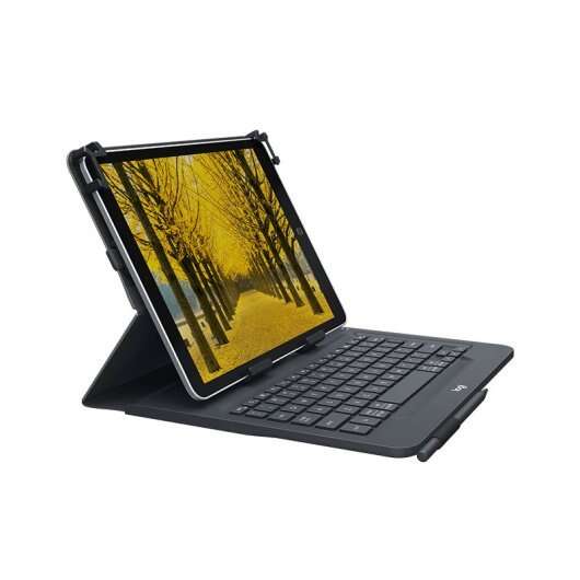 Logitech Universal Folio Funda con Teclado Inalambrico para Tablets de 9\" a 10\" - Bluetooth 3.0 - Color Negro