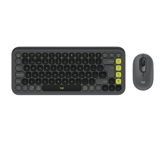 Logitech Pop Icon Combo Pack Inalambrico Teclado Multimedia + Raton - Bluetooth - Autonomia Teclado 36 Meses - Raton 24 Meses - Color Grafito y Verde Logitech Pop Icon Combo Pack Inalambrico Teclado Multimedia + Raton - Bluetooth - Autonomia Teclado 36 Meses - Raton 24 Meses - Color Grafito y Verde