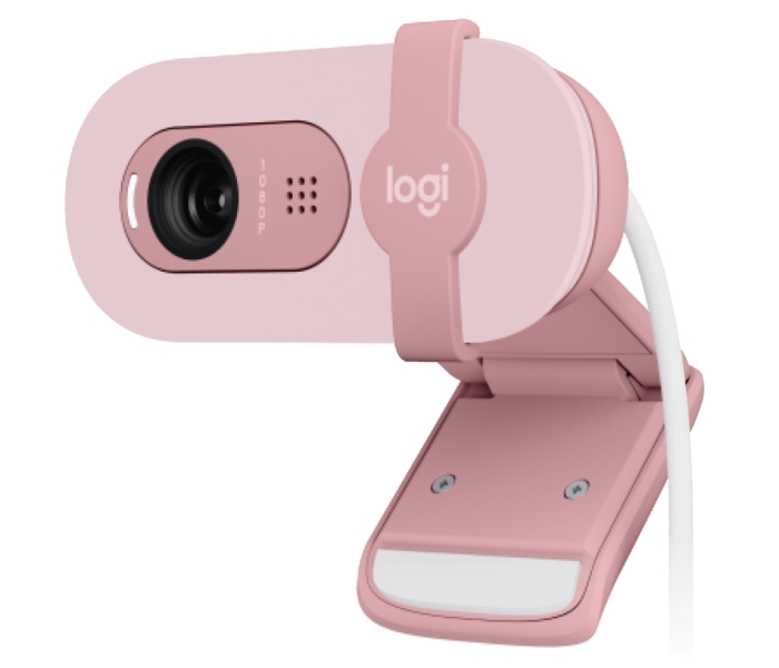 Logitech Brio 100 Webcam Full HD - 2 Megapixeles - Antirreflectante - Rosado