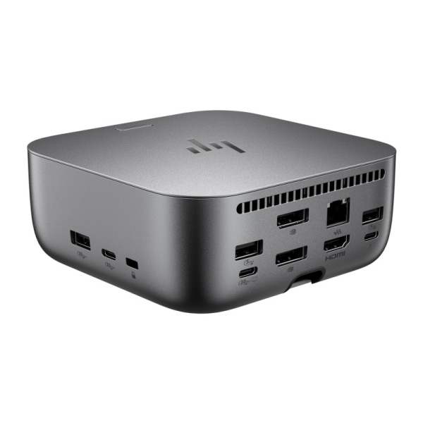 HP Dock G6 180W Thunderbolt 4 con 11 Puertos - 3xUSB-C, 5xUSB-A, 2xDisplay Port, 1xHDMI, 1xRJ-45 - Alimentacion hasta 100W via USB?C PD - Color Gris