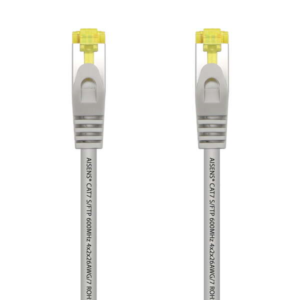 Aisens Cable de Red Latiguillo RJ45 LSZH Cat.7 600 Mhz S/FTP PIMF AWG26 - 1.0M - Color Gris