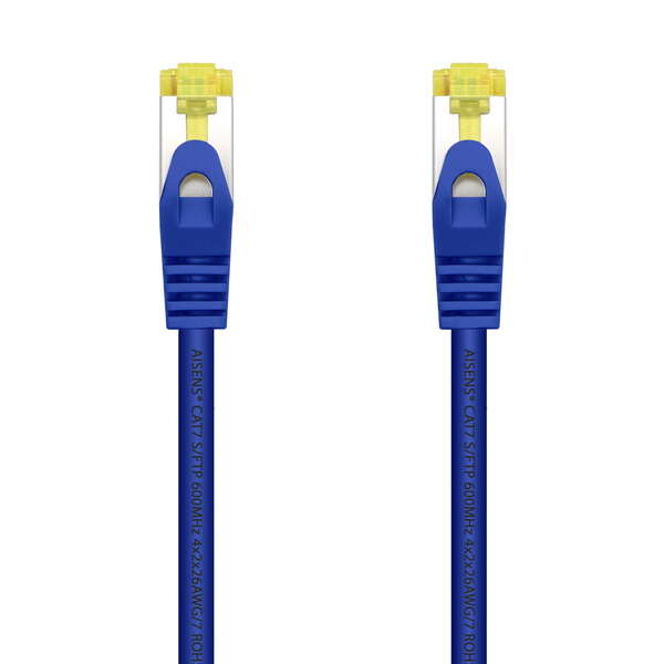 Aisens Cable de Red Latiguillo RJ45 LSZH Cat.7 600 MHz S/FTP PIMF AWG26 - 2.0M - Color Azul