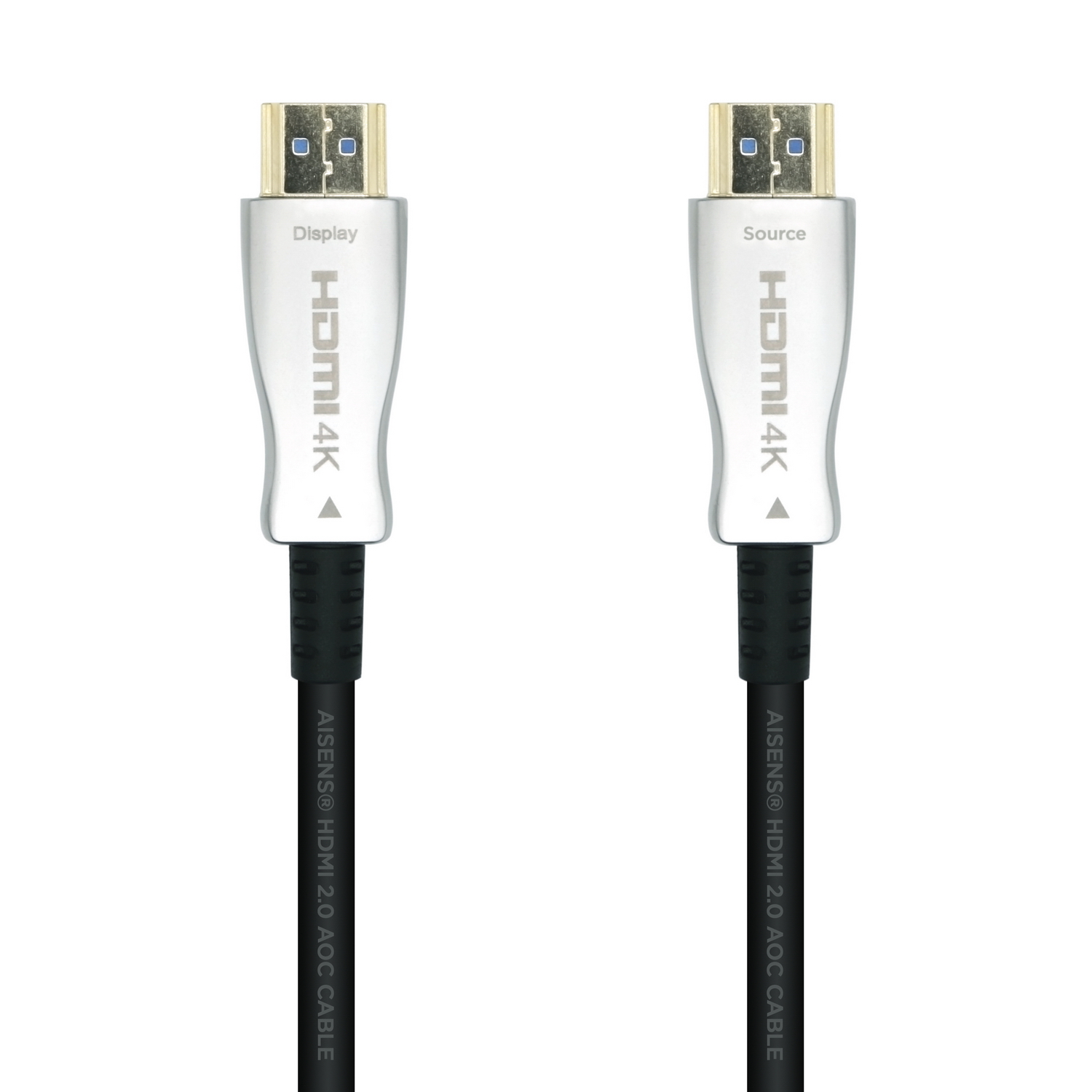 Aisens Cable HDMI V2.0 AOC (Active Optical Cable) Premium Alta Velocidad/ HEC 4K@60HZ 18GBPS - A/M-A/M - 15m - Color Negro