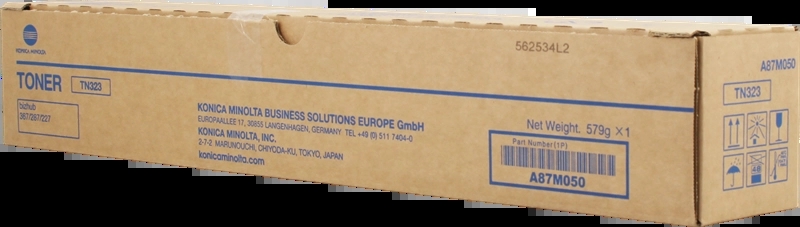 Konica Minolta TN323 Negro Cartucho de Toner Original - A87M050 Konica Minolta TN323 Negro Cartucho de Toner Original - A87M050