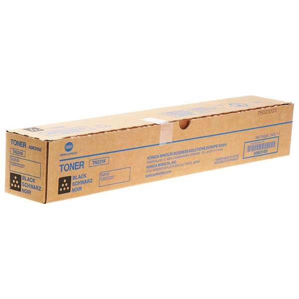 Konica Minolta TN221 Negro Cartucho de Toner Original - TN221K/A8K3150 Konica Minolta TN221 Negro Cartucho de Toner Original - TN221K/A8K3150
