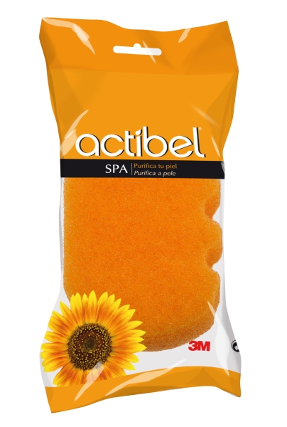 Actibel Spa Esponja Corporal - Ergonomica - Color Naranja