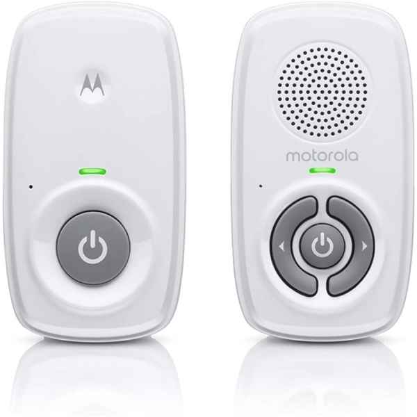 Motorola Nursery AM21 Vigilabebes de Audio - Alcance hasta 300m en Exterior y 50m en Interior - Conexion DECT - Color Blanco