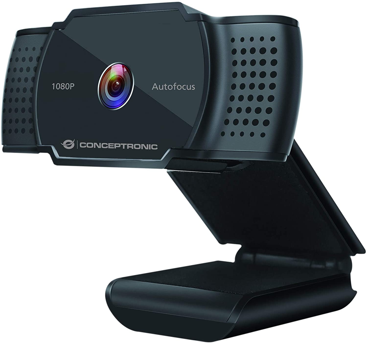 Conceptronic Webcam FullHD 1080p USB 2.0 - Microfono Integrado - Enfoque Automatico - Cubierta de Privacidad - Angulo de Vision 72º - Cable de 1.50m