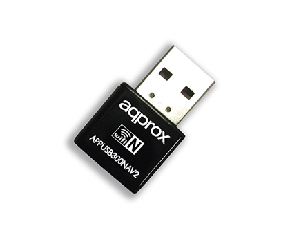 Approx Adaptador Nano USB WiFi Inalambrico 300Mbps Chipset Realtek
