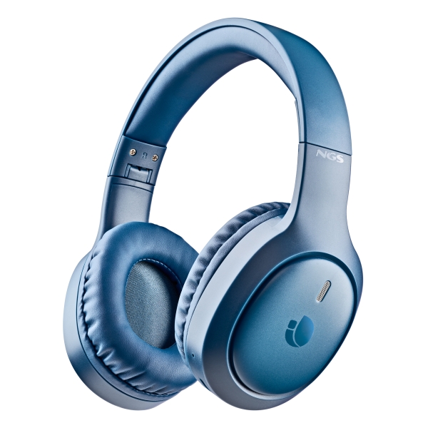 NGS Artica Tempest Auriculares Bluetooth 6.0 - Bateria Extraible - Plegable - Autonomia hasta 80h - Color Azul NGS Artica Tempest Auriculares Bluetooth 6.0 - Bateria Extraible - Plegable - Autonomia hasta 80h - Color Azul