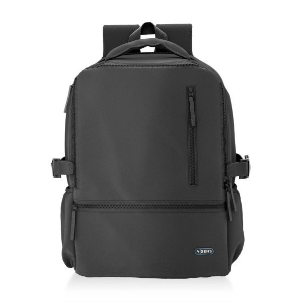 Aisens Mochila Deportiva Repelente al Agua para Portatil 15,6\" - Color Negro