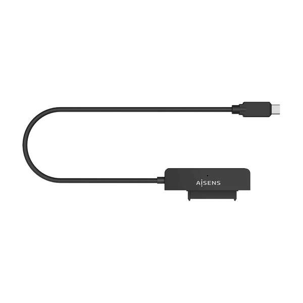 Aisens Adaptador ASE-25C04B SATA a USB-C USB 3.0/USB3.1 Gen1 para Discos Duros 2.5\" - Color Negro Aisens Adaptador ASE-25C04B SATA a USB-C USB 3.0/USB3.1 Gen1 para Discos Duros 2.5\" - Color Negro
