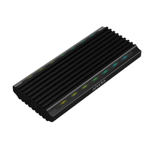 Aisens Caja Externa M.2 (NGFF) para SSD M.2 SATA/NVME a USB3.1 GEN2 - Color Negro Aisens Caja Externa M.2 (NGFF) para SSD M.2 SATA/NVME a USB3.1 GEN2 - Color Negro