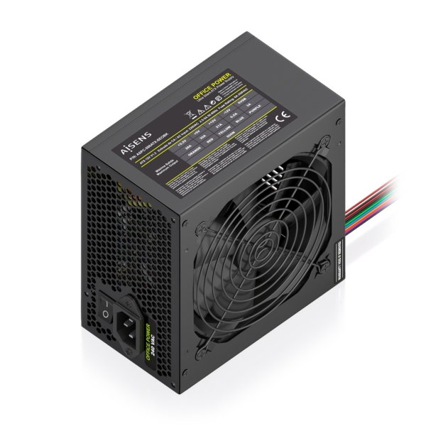Aisens ASPC-500ATX-SEOBK Fuente de Alimentacion 500W ATX - Ventilador 120mm - OEM - Color Negro Aisens ASPC-500ATX-SEOBK Fuente de Alimentacion 500W ATX - Ventilador 120mm - OEM - Color Negro