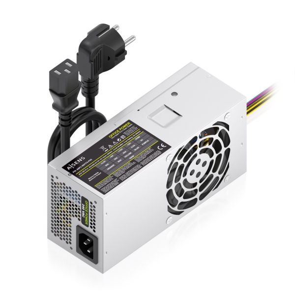 Aisens ASPC-500TFX-PSE Fuente de Alimentacion 500W TFX - Ventilador 80mm - OEM - Cable de Alimentacion Incluido - Color Plata Aisens ASPC-500TFX-PSE Fuente de Alimentacion 500W TFX - Ventilador 80mm - OEM - Cable de Alimentacion Incluido - Color Plata