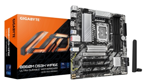 Gigabyte B860 DS3H Placa Base Intel 1851 4x DDR5 - M.2, SATA, PCIe3.0 - HDMI, VGA, DP, RJ-45, USB 3.2 - MicroATX Gigabyte B860 DS3H Placa Base Intel 1851 4x DDR5 - M.2, SATA, PCIe3.0 - HDMI, VGA, DP, RJ-45, USB 3.2 - MicroATX