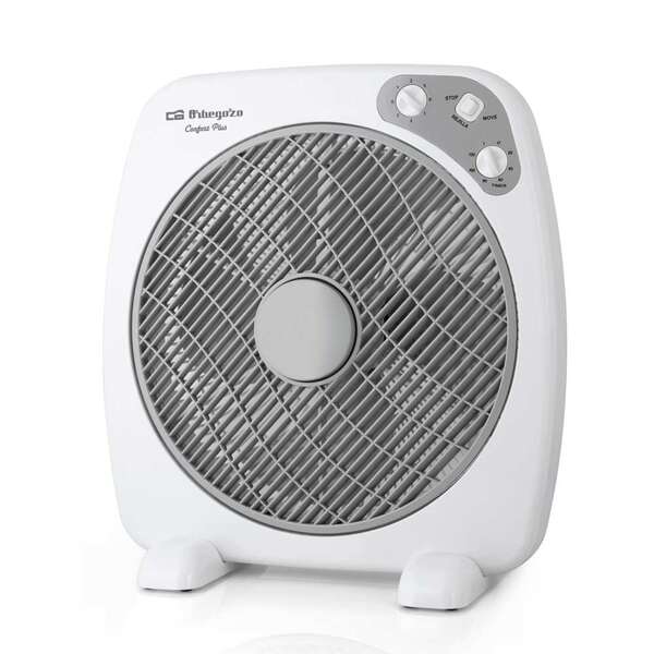Orbegozo BF 0140 Ventilador Portatil con Difusor Rotativo y Temporizador - Ideal para Oficina, Camping y Habitaciones Pequeñas - Silencioso y Potente