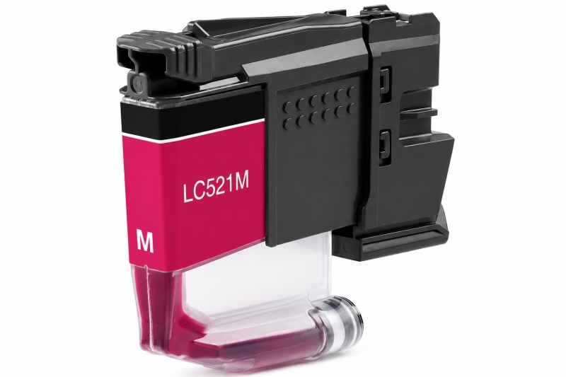 Brother LC521 Magenta Cartucho de Tinta Generico - Reemplaza LC521M Brother LC521 Magenta Cartucho de Tinta Generico - Reemplaza LC521M
