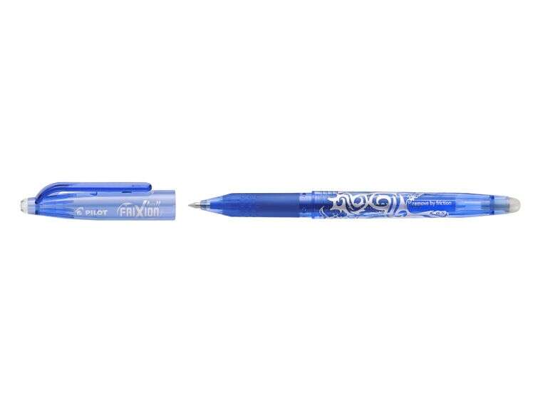 Pilot Frixion Ball Boligrafo de Gel Borrable - Punta de Bola 0.7mm - Trazo 0.4mm - Grip Ergonomico - Color Azul