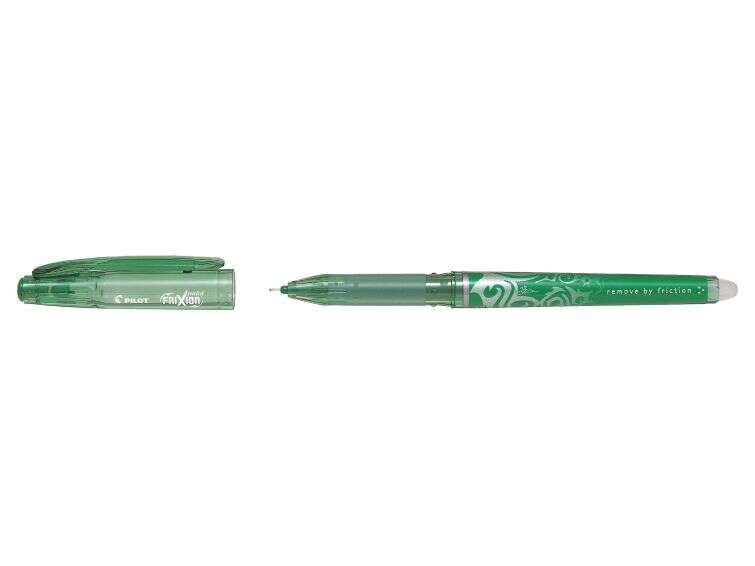 Pilot Frixion Point Boligrafo de Tinta Gel Borrable - Punta de Aguja 0.5mm - Trazo 0.25mm - Grip Ergonomico - Color Verde