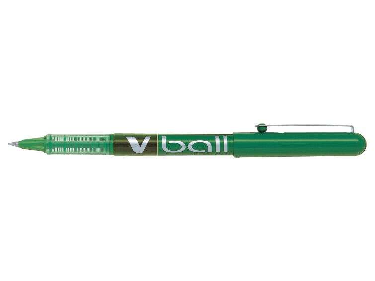 Pilot Boligrafo de Tinta Liquida V Ball 07 Rollerball - Punta de Bola Redonda 0.7mm - Trazo 0.5mm - Color Verde
