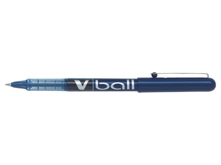 Pilot Boligrafo de tinta liquida V Ball 07 Rollerball - Punta de bola redonda 0.7mm - Trazo 0.5mm - Color Azul