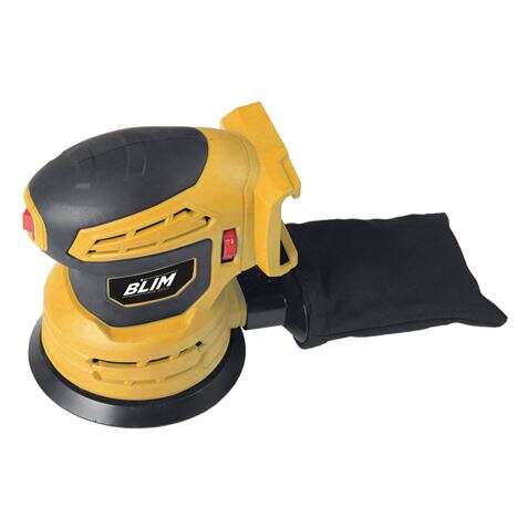Blim Lijadora Rotorbital a Bateria 20V 2Ah 125mm - Velocidad 7000-12000rpm - Deposito para el Polvo - Luz LED Blim Lijadora Rotorbital a Bateria 20V 2Ah 125mm - Velocidad 7000-12000rpm - Deposito para el Polvo - Luz LED