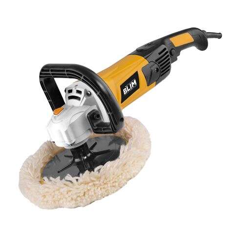 Blim Pulidora 180mm - Potencia 1500W - Velocidad 600-3.200 rpm - Empuñadura Ergonomica - Incluye Disco de Lana Blim Pulidora 180mm - Potencia 1500W - Velocidad 600-3.200 rpm - Empuñadura Ergonomica - Incluye Disco de Lana